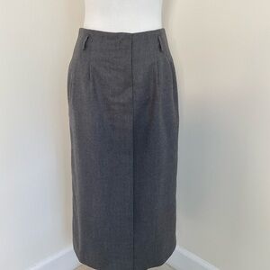 JH Collectibles Charcoal Gray Wool Pencil Skirt